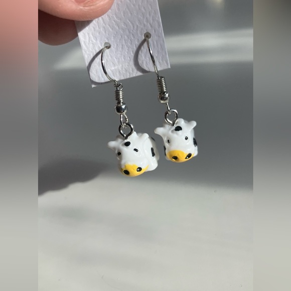 Jewelry - Tiny Cow Earrings